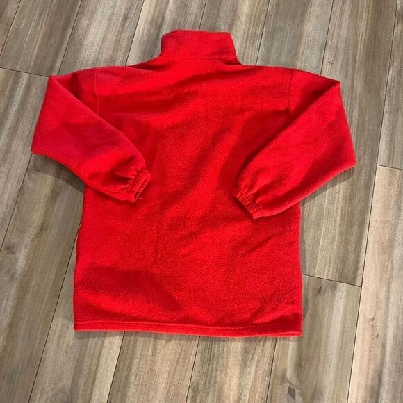 Vintage 90s Tommy Hilfiger Red Fleece Pullover Men XL - Picture 5 of 5